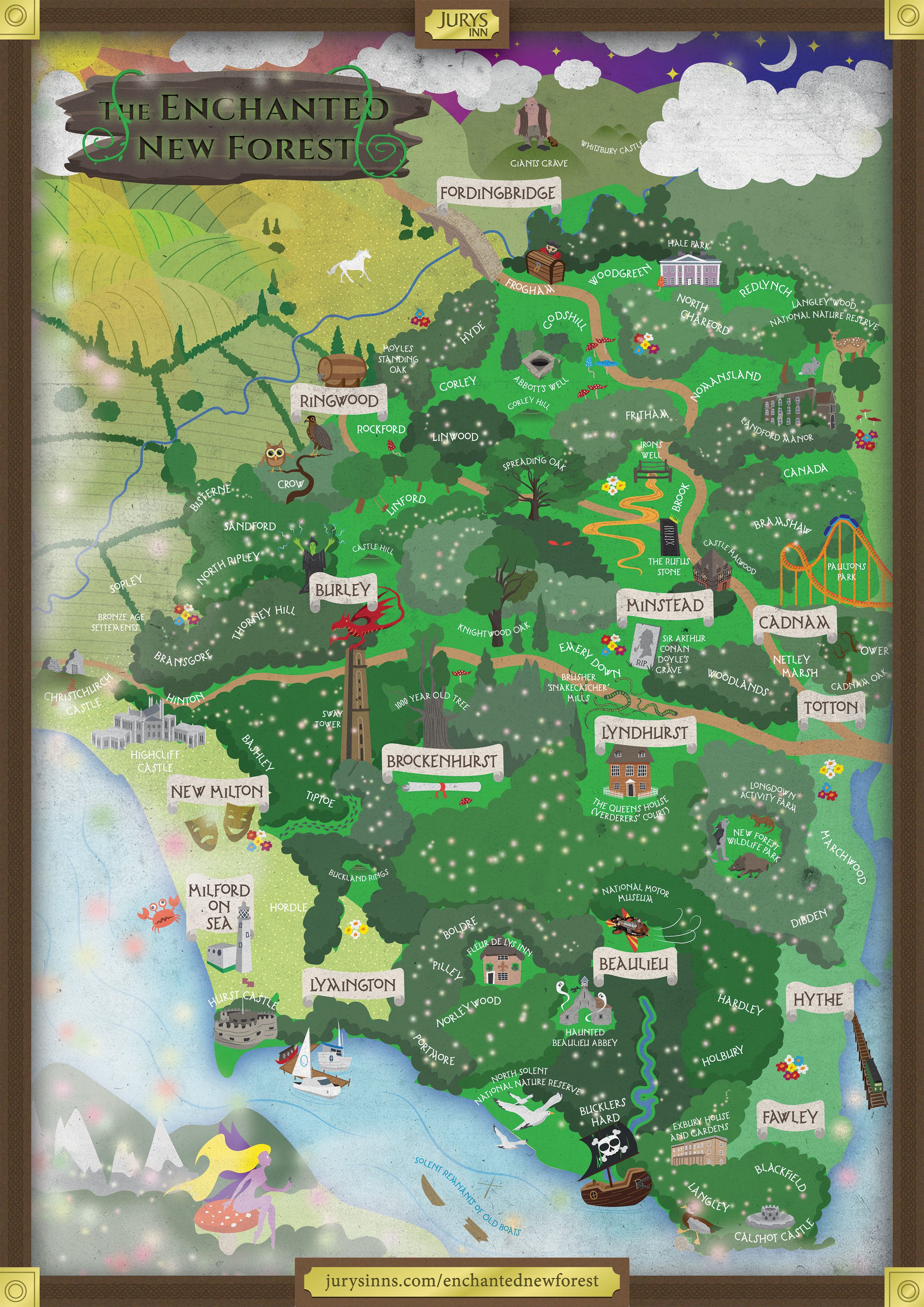 Enchanted New Forest Map